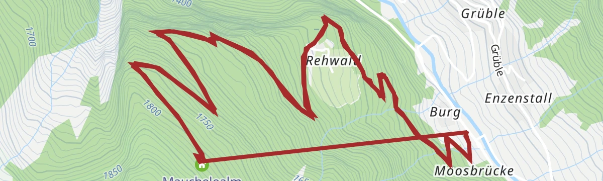 Route map: 681 | Mauchele Alm
